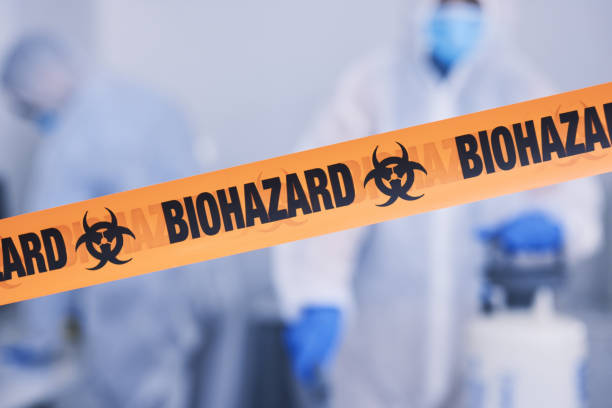 Professional Biohazard Cleanup technician working in Cascade, IA